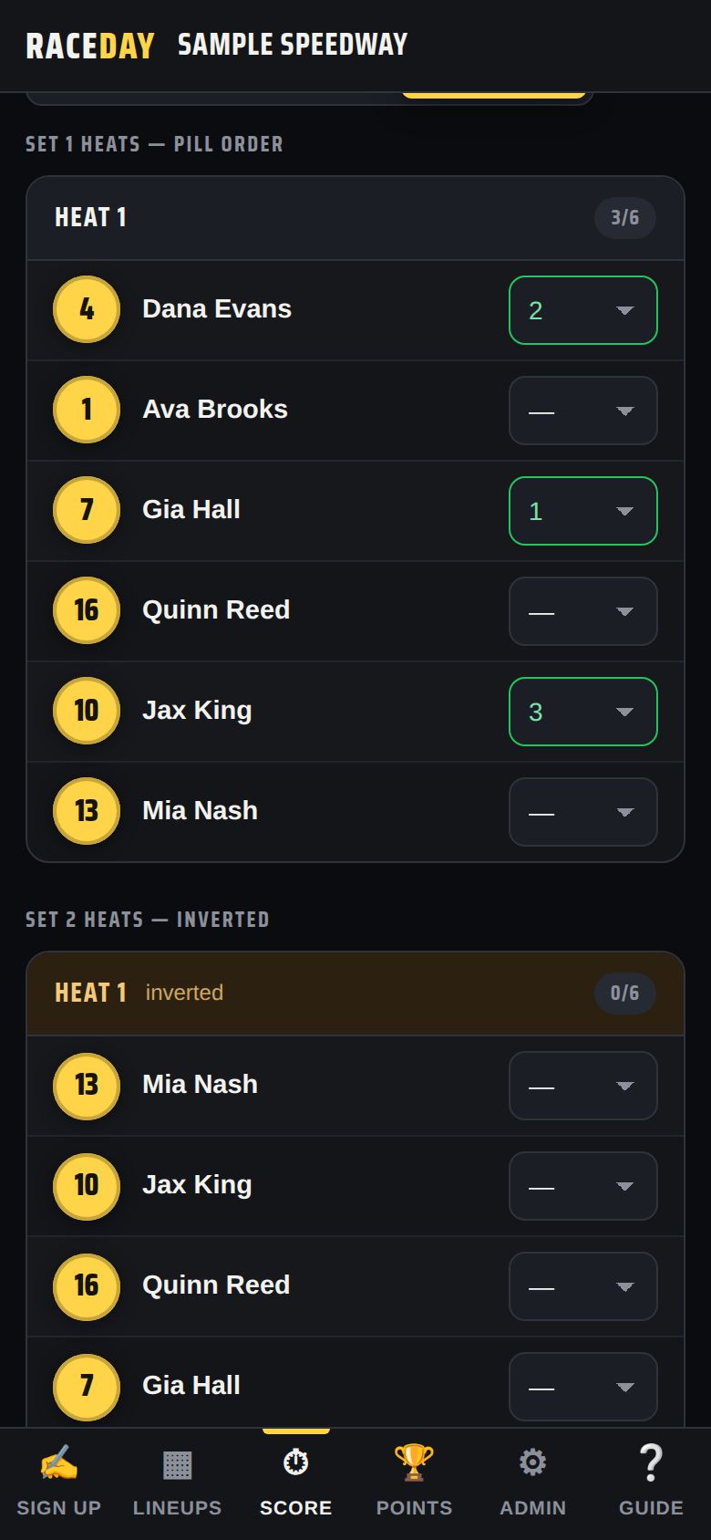 Dropdowns