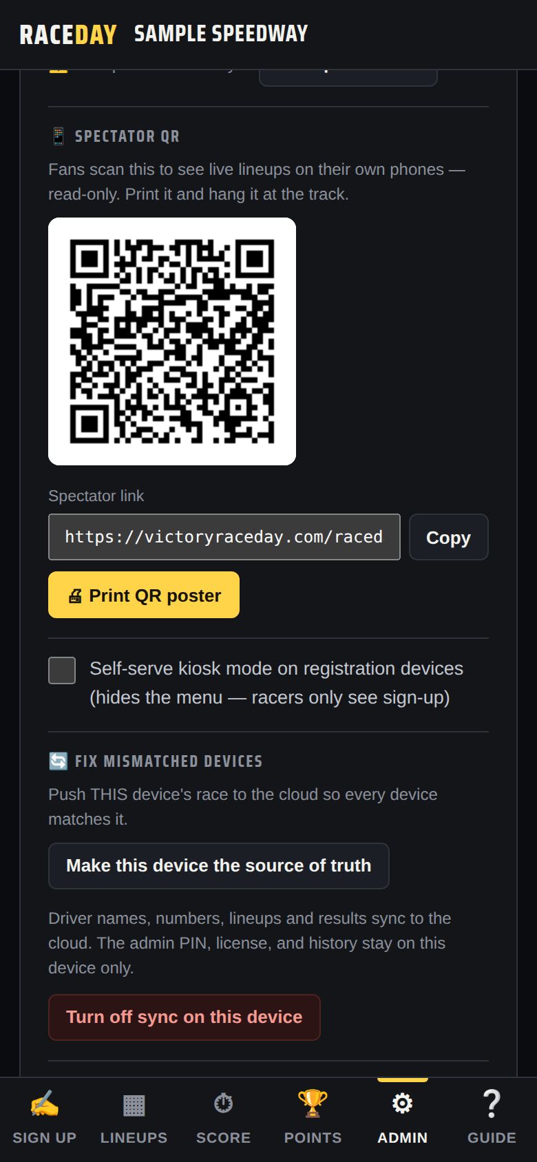 Spectator QR